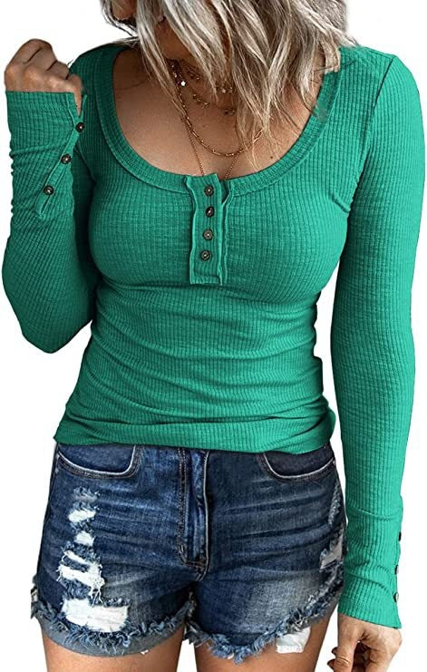 Chaleco de Botones Mujer con Cuello V y Manga Larga - Image 29