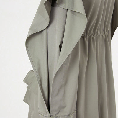 Abrigo Trinchera Mujer con Cintura Elástica - Otoño - Image 17