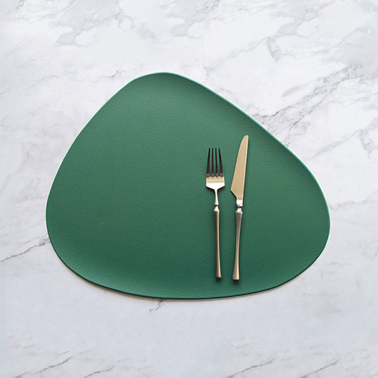 Mantel Individual Aislante de Cuero PU - Posavasos Antideslizante para Cocina - Image 2