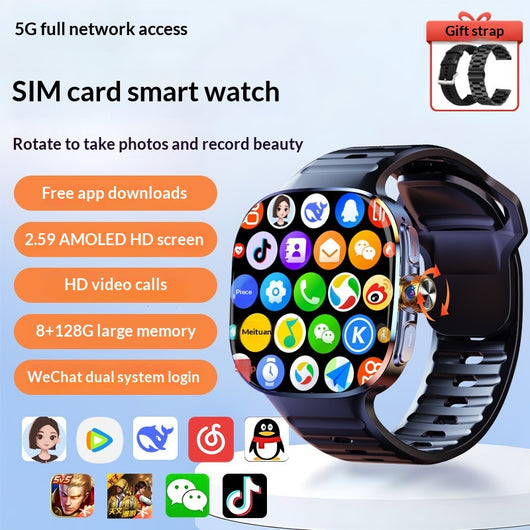Reloj Inteligente 5G con eSIM - Pantalla Grande Multifunción - Image 5