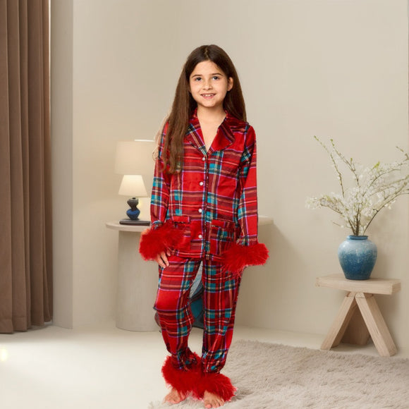 Pijama Navideño Infantil Estampado Europeo y Americano