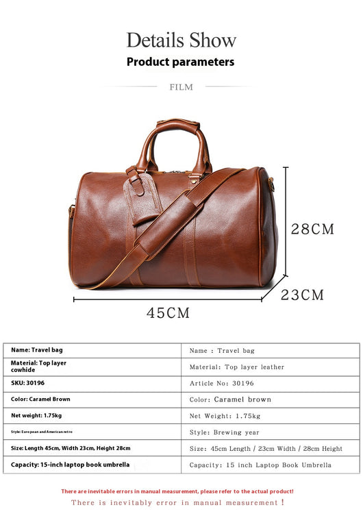 Bolsa Crossbody de Cuero Genuino para Hombre - Gym y Viajes - Image 7