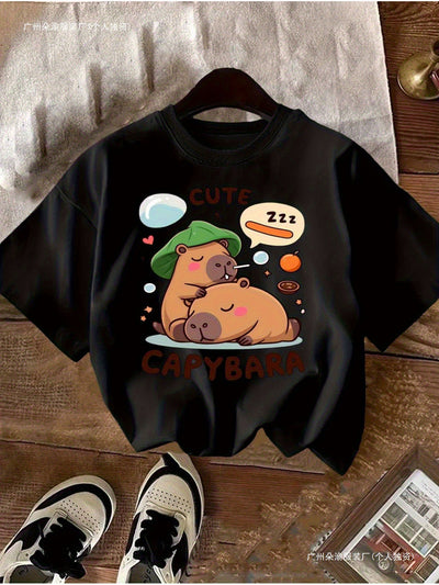 Playera Infantil de Algodón para Verano - Cuello Redondo Manga Corta - Image 5