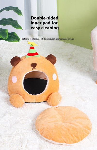 Cama Gato Estrella de la Suerte - Nido Cálido para Todas las Estaciones - Image 12