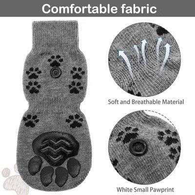 Calcetines Antideslizantes para Perros Medianos y Grandes - Botas Protectoras Silenciosas - Image 2