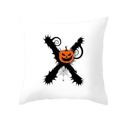 Funda de Cojín de Halloween con Letras Divertidas en Piel de Durazno para Hogar y Oficina - Image 18
