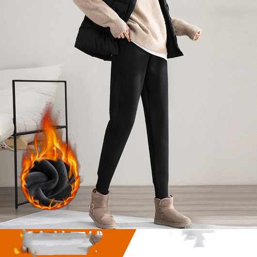 Pantalón Holgado de Terciopelo para Mujer Talla Plus - Image 19