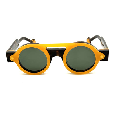 Gafas de Sol Polarizadas Azul Klein con Diseño Geométrico Circular - Image 5