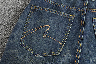 Jeans Rectos Casuales para Hombre con Bolsillos Retro - Image 12