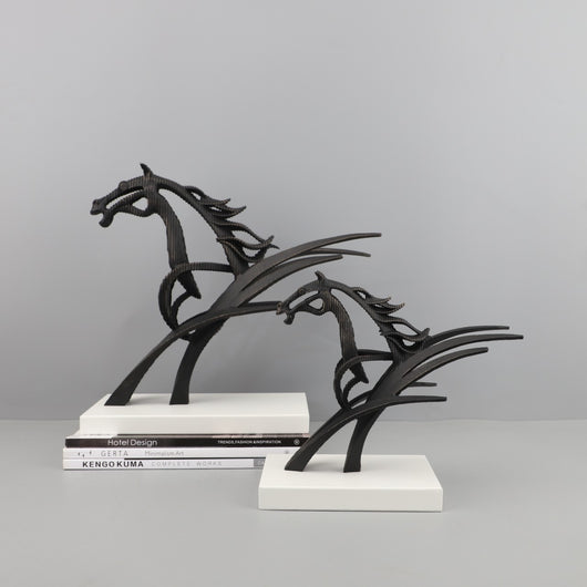 Escultura Decorativa de Caballo en Metal para el Hogar