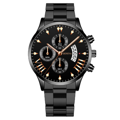 Reloj de Pulsera para Hombre con Calendario y Correa de Acero - Image 4