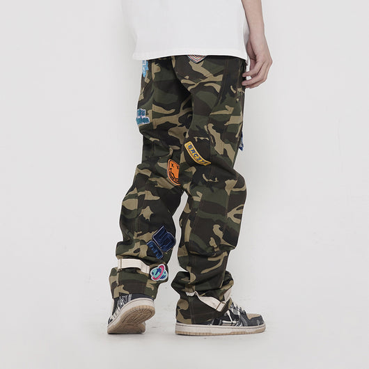 Pantalones Cargo Tácticos Camuflaje con Múltiples Bolsillos - Image 3