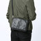Bolso Bandolera de Cuero Genuino con Corte Transversal