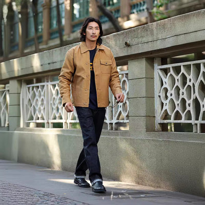 Abrigo de Algodón Reforzado Estilo Náutico para Hombre