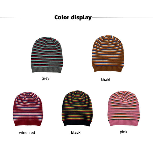Gorro de Lana Tejido a Rayas - Calidez y Estilo - Image 9