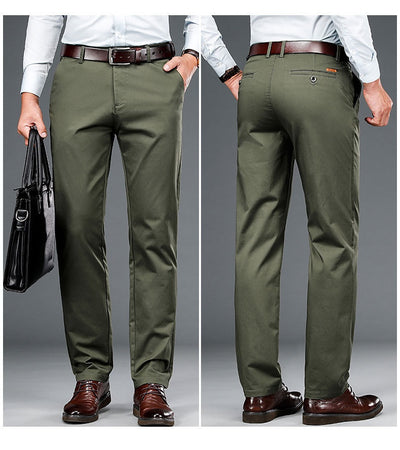 Pantalones de Vestir Hombre Corte Recto Ajuste Suelto con Elastano - Image 23