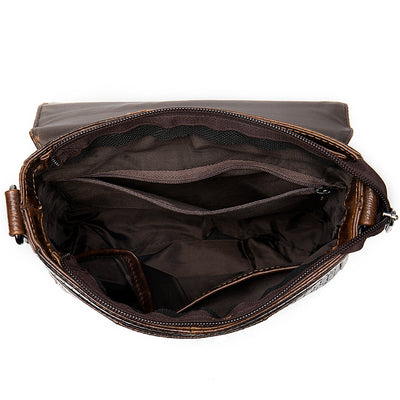 Bolsa Mensajero Ejecutiva de Cuero Premium para Hombre con Diseño Moderno - Image 8