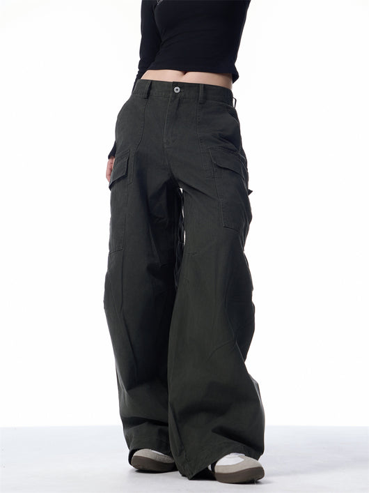 Pantalones Cargo Holgados para Mujer con Bolsillos Múltiples - Image 20