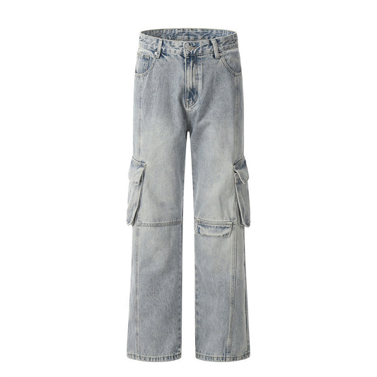 Overol Denim Punk para Hombre - Diseño Costura Reforzada