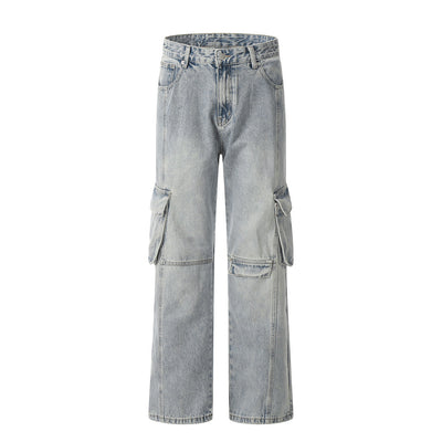 Overol Denim Punk para Hombre - Diseño Costura Reforzada