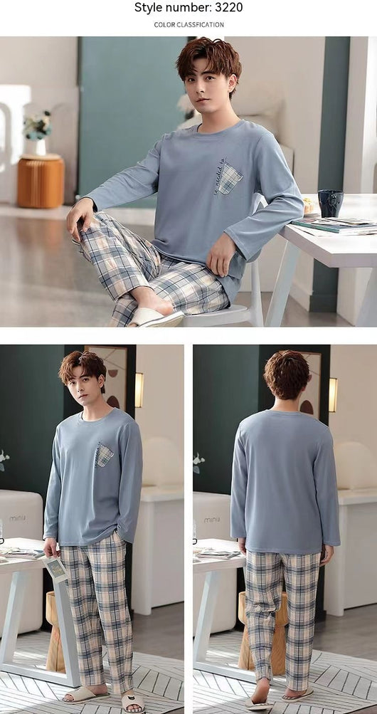 Pijama Largo para Hombre - Ropa de Casa Primavera y Otoño - Image 16