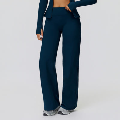 Pantalones Casuales Anchos Forrados en Polar - Cintura Alta y Calidez Total - Image 4