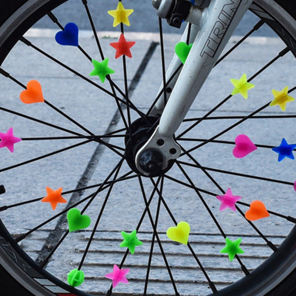 Decoración de Radios para Bicicleta con Cuentas de Colores Vibrantes