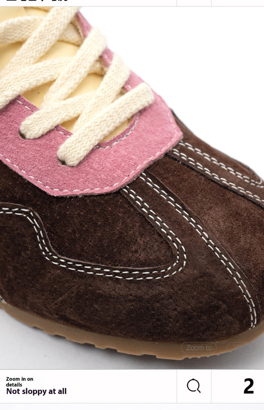 Zapatillas Retro Deportivas de Cuero con Tacón Oculto - Estilo Vintage Alemán para Mujer - Image 17