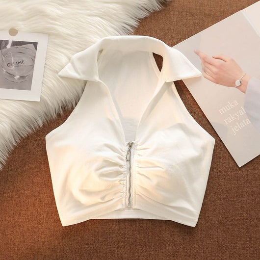 Camisola Escotada Sin Tirantes para Mujer - Estilo Americano Verano - Image 2