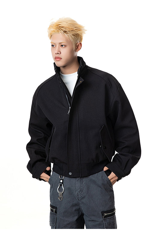 Chaqueta Raglan Casual con Cuello Alzado - Image 18
