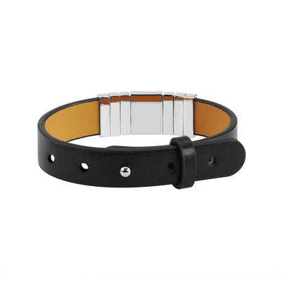 Pulsera de Cuero Vintage para Hombre con Lettering Punk - Image 9