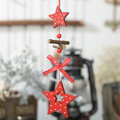 Adorno Navideño de Madera con Lunares Creativos - Image 3