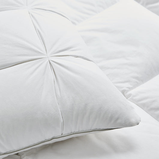 Almohada de Plumón de Ganso Blanco con Funda de Algodón para Dormir Profundo - Image 11