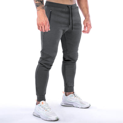 Pantalones Deportivos Hombre Ajuste Europeo Americano Color Sólido - Image 5