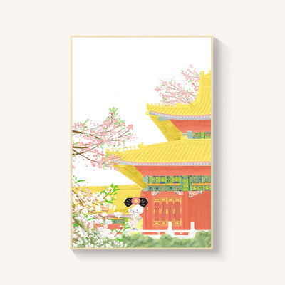 Cuadro Mural Flor de Cerezo Estilo Japonés para Salón y Dormitorio - Image 8