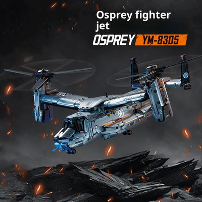 Helicóptero de Transporte Grande Osprey - Juego de Bloques de Construcción Armado - Image 12