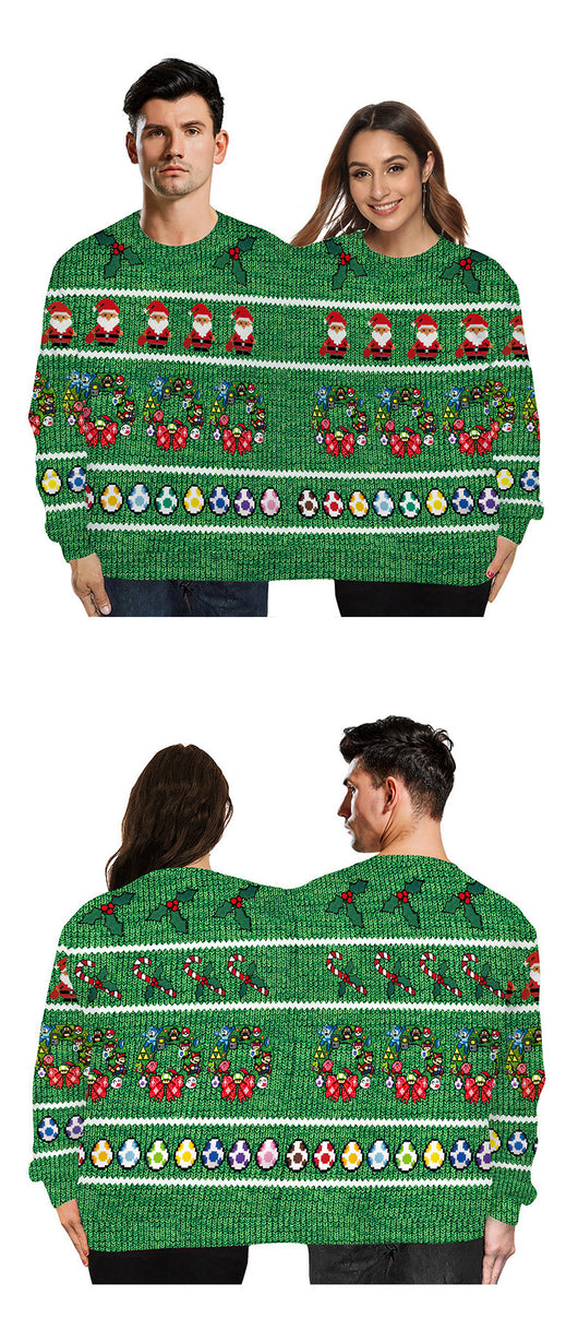 Pijama Navideño 3D para Parejas con Estampado Digital - Image 32