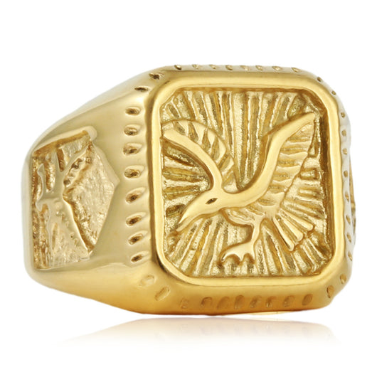 Anillo de Acero Inoxidable con Águila para Hombre - Image 12