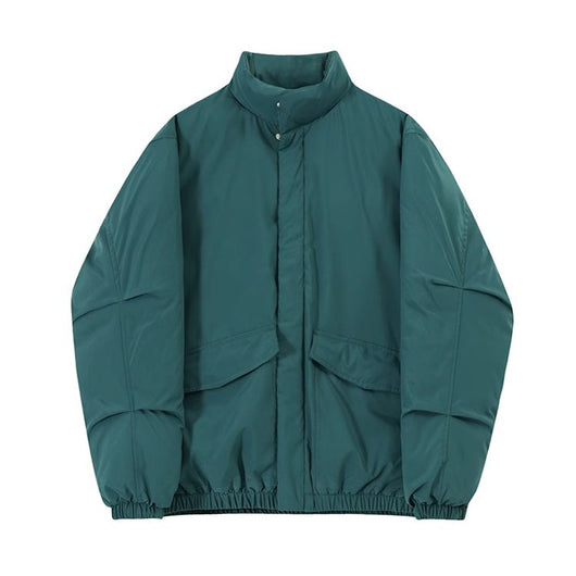 Abrigo Acolchado de Algodón con Cuello Alto Holgado y Efecto Térmica - Image 14