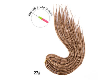 Peluca Sintética Trenzas Sucias 16 Pulgadas - Estilo Tres Trenzas Alargado - Image 14