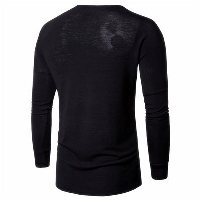 Cardigan Tejido Holgado con Cuello en V para Hombre - Image 9