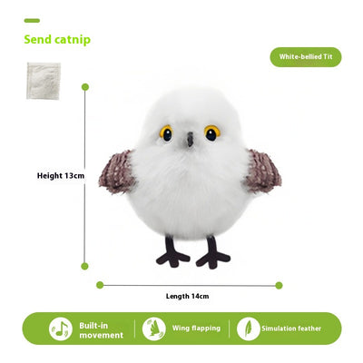 Juguete Interactivo para Gatos - Pájaro Cantarín con Sonido y Movimiento Automático - Image 7