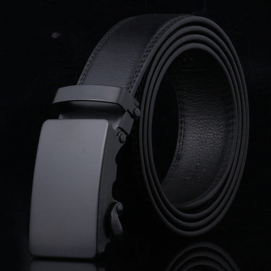 Cinturón para Hombre con Hebilla Deslizante Negro