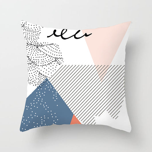 Funda de Almohada Geométrica Moderna en Poliéster Peachskin - Image 58