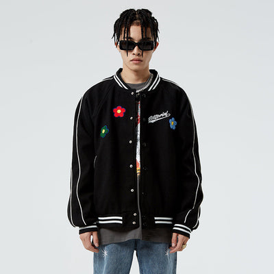 Chaqueta Casual Hombre con Parches Bordados - Estilo Relajado y Versátil - Image 11