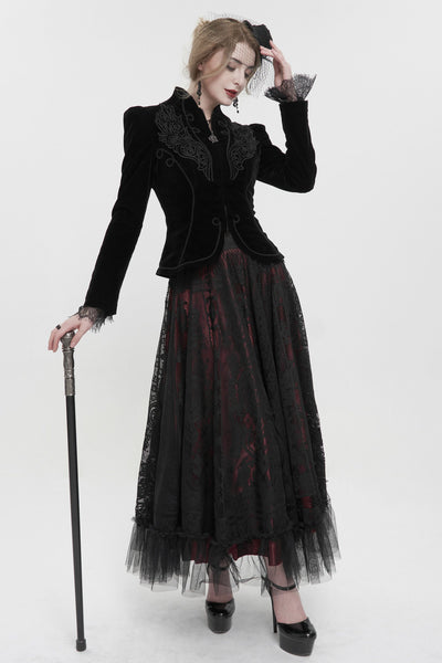 Abrigo Gótico para Presentaciones de Magia - Chaqueta Elegante para Mujeres - Image 12