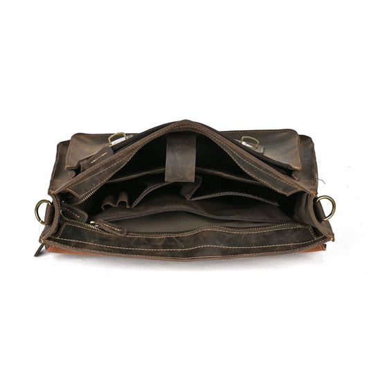 Bolso Crossbody para Laptop de Cuero Premium con Asa Simple - Image 4