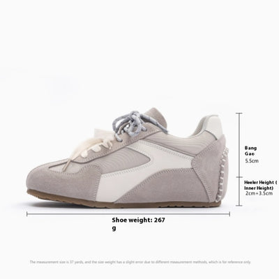Zapatillas Retro Deportivas de Cuero con Tacón Oculto - Estilo Vintage Alemán para Mujer - Image 6