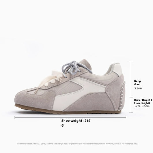 Zapatillas Retro Deportivas de Cuero con Tacón Oculto - Estilo Vintage Alemán para Mujer - Image 6