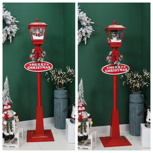 Decoración Navideña Iluminada: Papá Noel, Muñeco de Nieve y Árbol con Efecto Nieve - Image 13